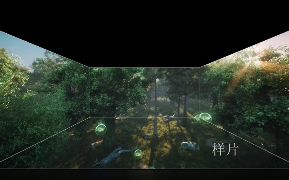 亚太森博沉浸式折幕｜从森林到生产的多屏影像